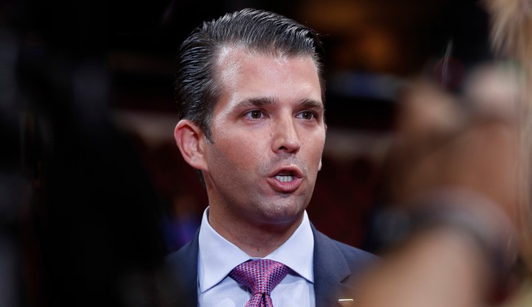 The full text of the email exchange with Donald Trump Jr. about setting up a meeting with a Kremlin-connected lawyer to discuss information about Hillary Clinton. (AP Photo/Carolyn Kaster)