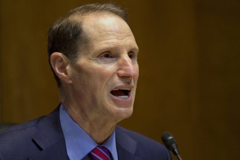FILE - In this June 6, 2013, file photo, Sen. Ron Wyden, D-Ore. speaks on Capitol Hill in Washington. With a majority of Medicare beneficiaries dealing with two or more chronic conditions, a group of lawmakers from both political parties Wednesday proposed a new approach. One of the main sponsors is Wyden, expected to take over leadership of the Finance Committee, which oversees Medicare. (AP Photo/Jacquelyn Martin, File)