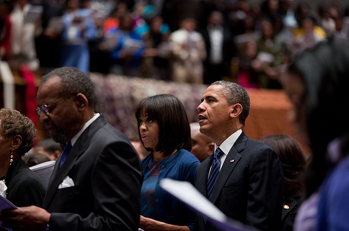Church Sermon for Obama Uses Campaign Slogan ‘Forward’