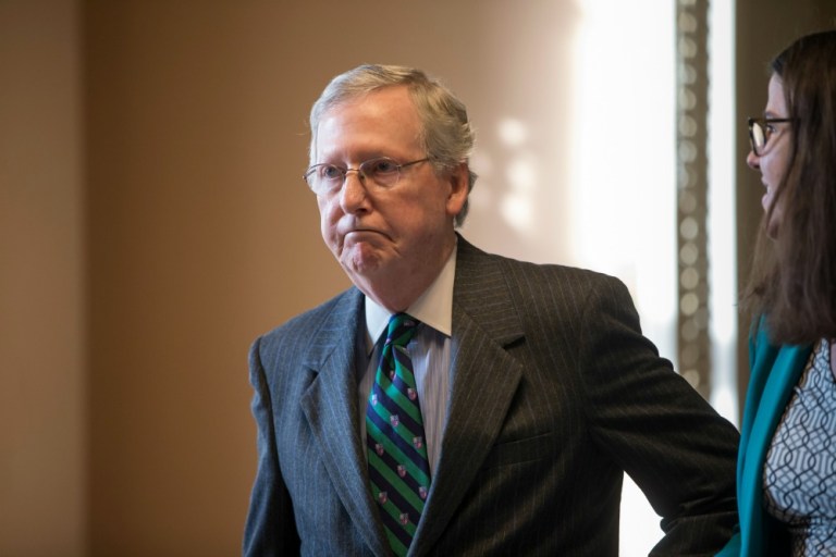 Mitch McConnell issued a letter to all states Monday explaining that the Supreme Court's Feb. 9 decision to halt the EPA's Clean Power Plan precludes states from complying with it. (AP Photo)
