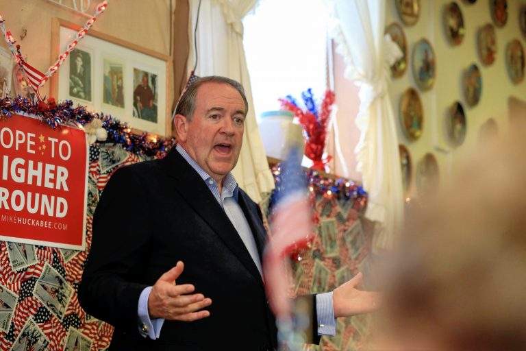 Huckabee called the real estate mogul 