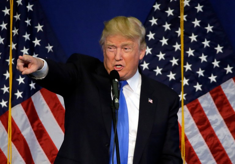 The poll shows 55 percent of voters approve of Trump's immigration order, while 38 percent disapprove. (AP Photo/Elise Amendola)