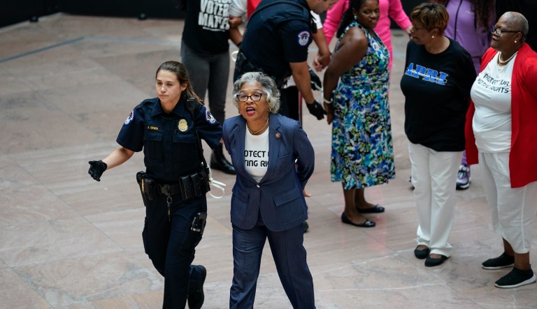 Congressional Black Caucus chairwoman arrested protesting in Senate building 