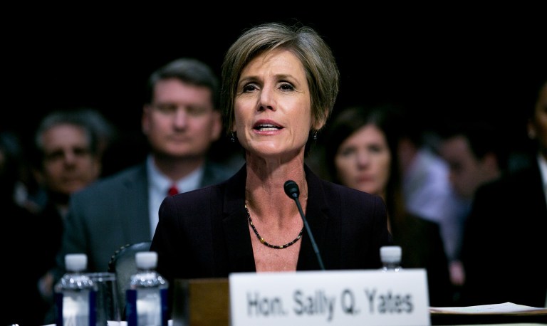 Former acting Attorney General Sally Yates managed to dominate the headlines on Monday by casting fired national security adviser Mike Flynn as 