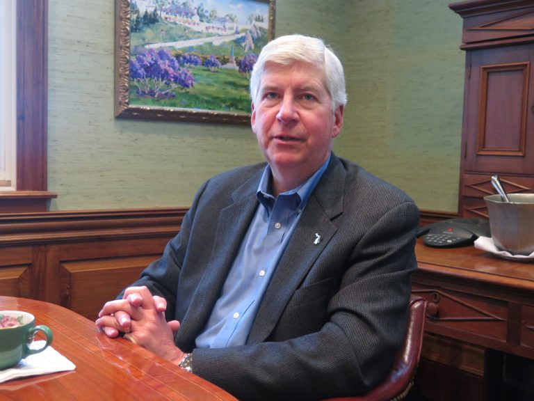 Michigan Gov. Rick Snyder said he won't endorse Donald Trump and plans to stay out of presidential politics for 2016. (AP Photo/David Eggert)
