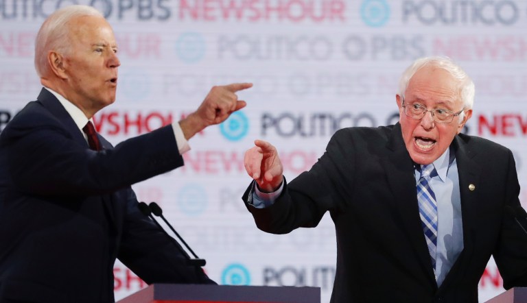 Joe Biden, Bernie Sanders.