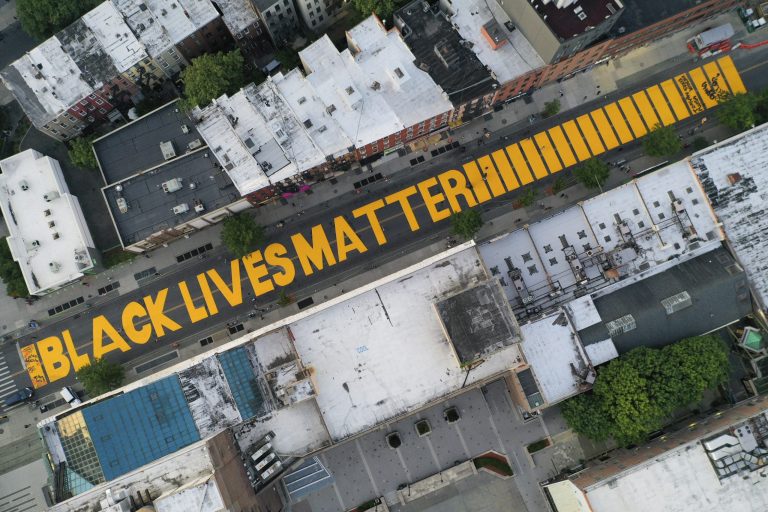 People who painted over Black Lives Matter street art decry ‘double standard and hypocrisy’ over hate crime charge