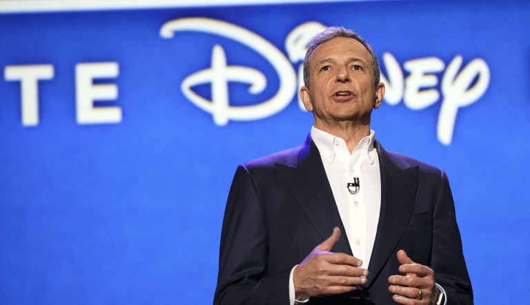 Bob Iger, chairman and chief executive officer of The Walt Disney Co., speaks during the Disney Legends Awards at the D23 Expo 2017 in Anaheim, California, U.S., on Friday, July 14, 2017.