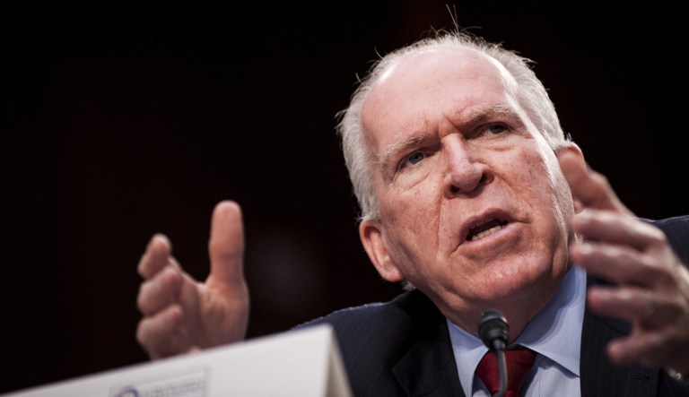John Brennan, former director of the Central Intelligence Agency (CIA), testifies during a hearing of the Senate Select Committee on Intelligence in Washington, D.C., U.S., on Thursday, June 16, 2016.