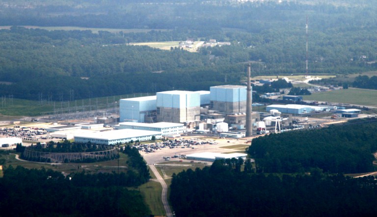 The Brunswick Nuclear Plant in North Carolina is shown.