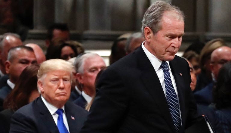 Bush and Trump become central figures in GOP civil war