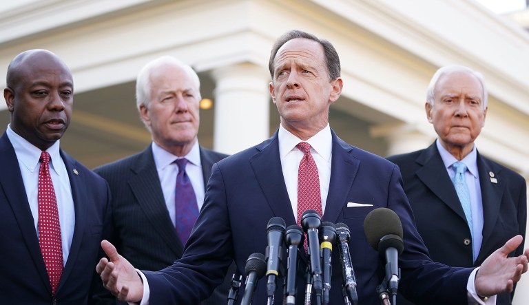 Sen. Pat Toomey, the GOP’s lonely free trader
