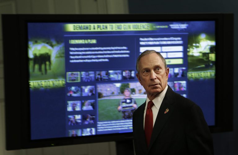 Former New York City Mayor Michael Bloomberg would lose in a three-way presidential race. (AP Photo/Seth Wenig)