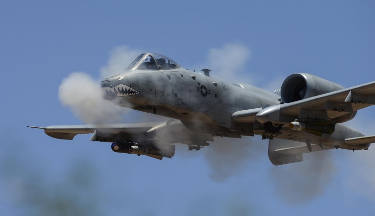 Both pilots ejected safely before the planes hit the ground, the Air Force said in a statement. (U.S. Air Force)