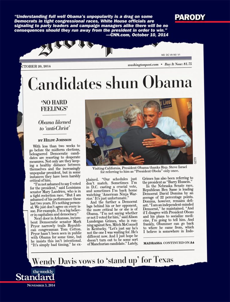 Don’t Blame Me, I Voted for the Other Guy