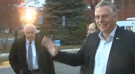 VIDEO: Terry McAuliffe casts his vote