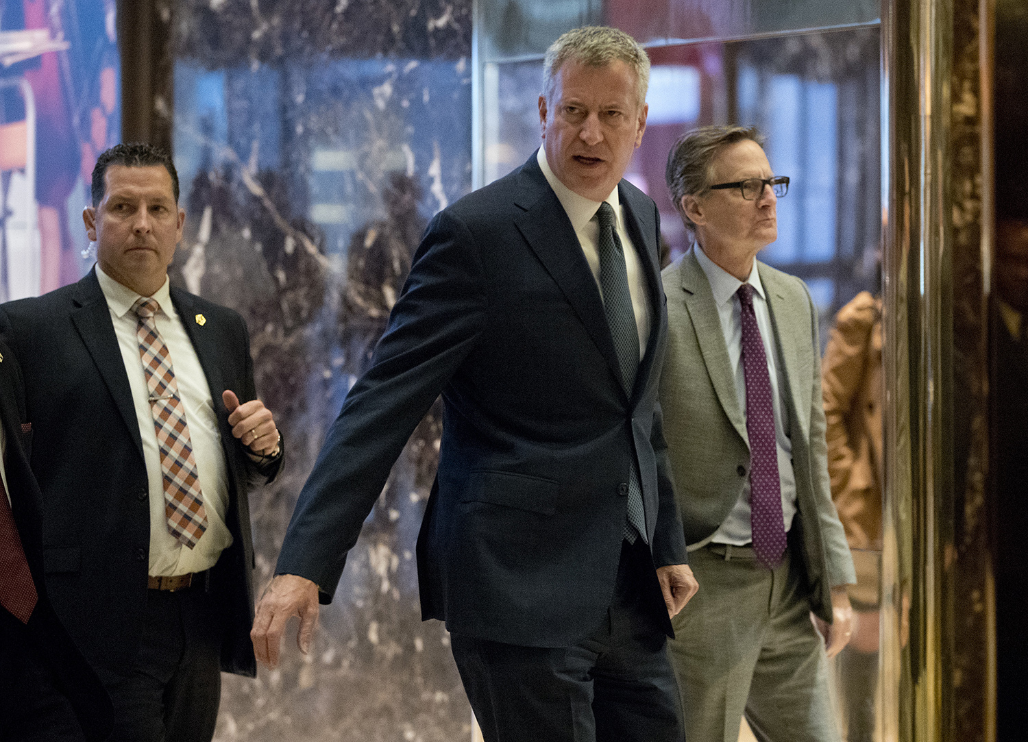 De Blasio, Trump meet amid protests