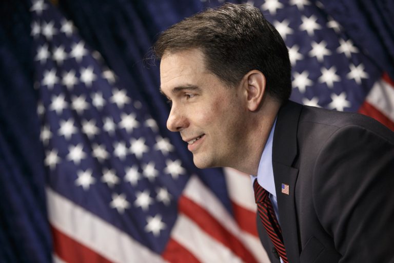 Wisconsin Gov. Scott Walker speaks at the American Action Forum in Washington. (AP/J. Scott Applewhite)