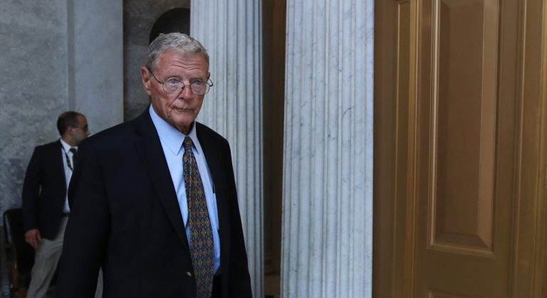 The Oklahoma Republican said he was recommitting himself to standing up for crude oil and natural gas production. (AP Photo/Manuel Balce Ceneta)