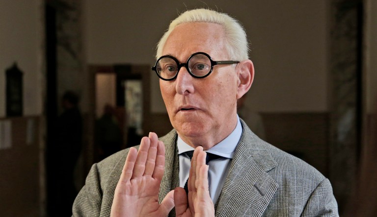 Roger Stone said he started writing the book, titled "The Fall of Trump," after seeing how the White House reacted to special counsel Robert Mueller's investigation into Russia's meddling in the 2016 election and possible collusion with the Trump campaign.