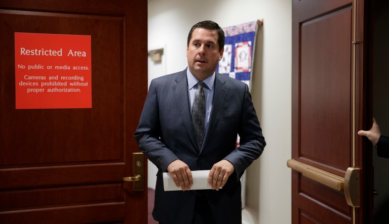 President Trump praised Rep. Devin Nunes, R-Calif., on Monday for helping make public a classified memo on government surveillance. Trump said, 