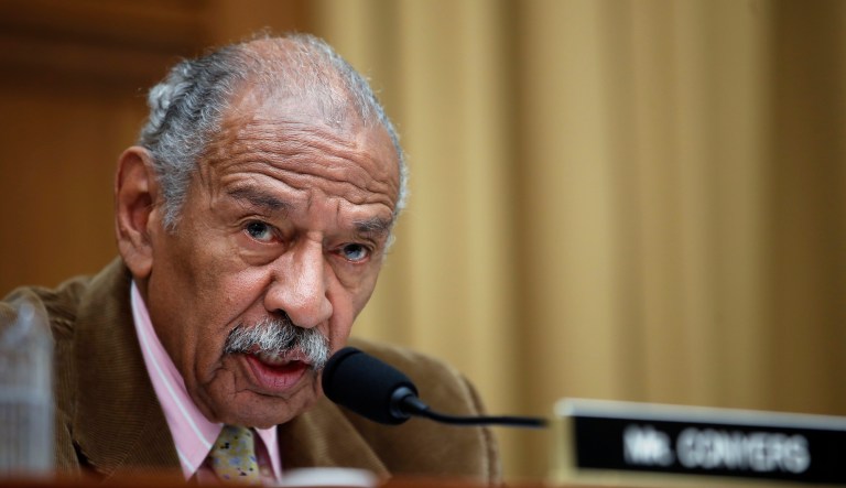 According to affidavits, Rep. John Conyers, D-Mich., made a number of unwanted sexual overtures toward female staff, including requesting sexual favors, caressing and touching, rubbing legs and backs in public, and having his staff contact and transport women they believed were having affairs with the congressman. (AP Photo/Alex Brandon, File)