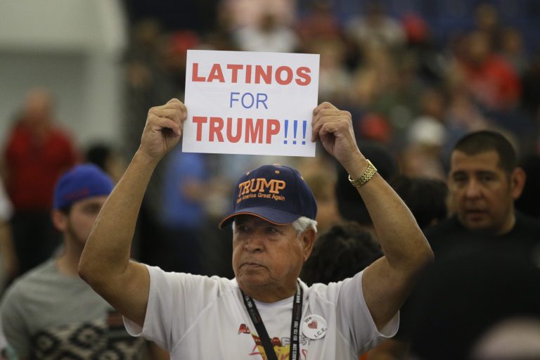 Donald Trump lost the Latino vote to Democratic candidate Hillary Clinton by a 29 percent-65 percent margin. (AP Photo/Jae C. Hong)
