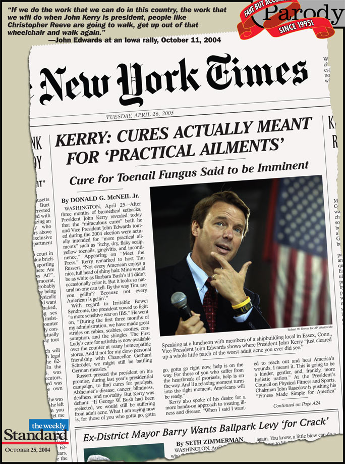 Medical breakthroughs of the Kerry administration.