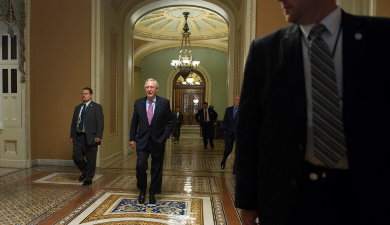 In a special Alabama Senate election, Rep. Mo Brooks, R-Ala., is making the failure a referendum. (AP Photo/Cliff Owen)