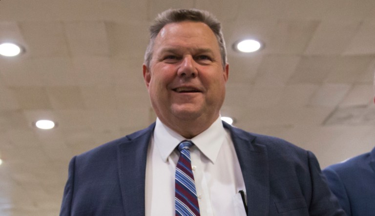 Majority Forward included Jon Tester in a $3.5 million ad buy across six different states in May. (AP Photo/J. Scott Applewhite)
