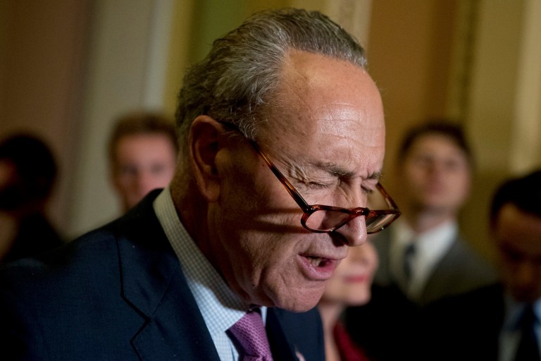 The Senate Democratic leader reiterated his call for Republicans to work together with Democrats to fix the healthcare system. (AP Photo/Andrew Harnik)