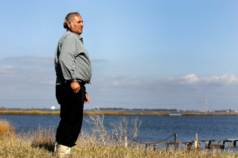 The Biloxi-Choctaw villagers on Isle de Jean Charles, La., are not unique in their predicament, being subject to frequent flooding. (AP Photo/Patrick Semansky)