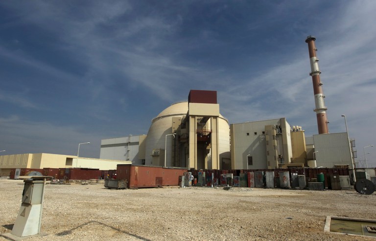 The reactor building of the Bushehr nuclear power plant is seen just outside the southern city of Bushehr, Iran. (AP/Mehr News Agency)