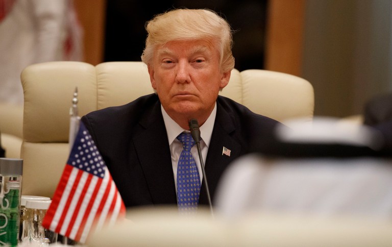 When asked why President Trump deviated from the prepared text of his speech, an administration official said Trump is 