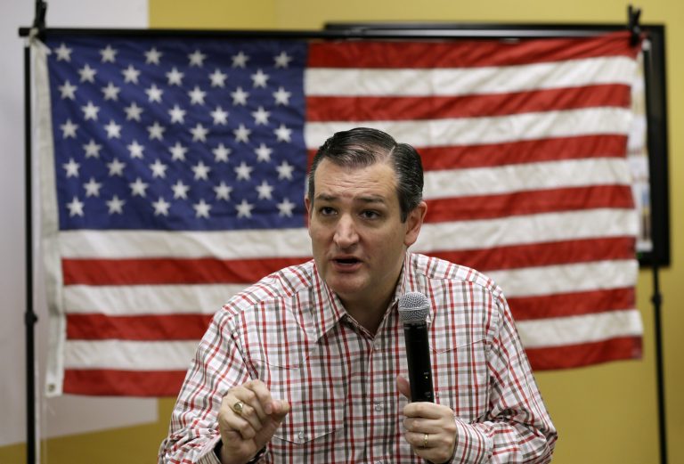 Republican presidential candidate, Sen. Ted Cruz, R-Texas, speaks during a 