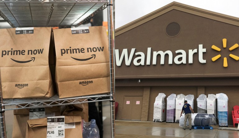 Walmart has the greatest capital base, consumer name recognition, and understanding of Amazon's business model. (AP Photos)