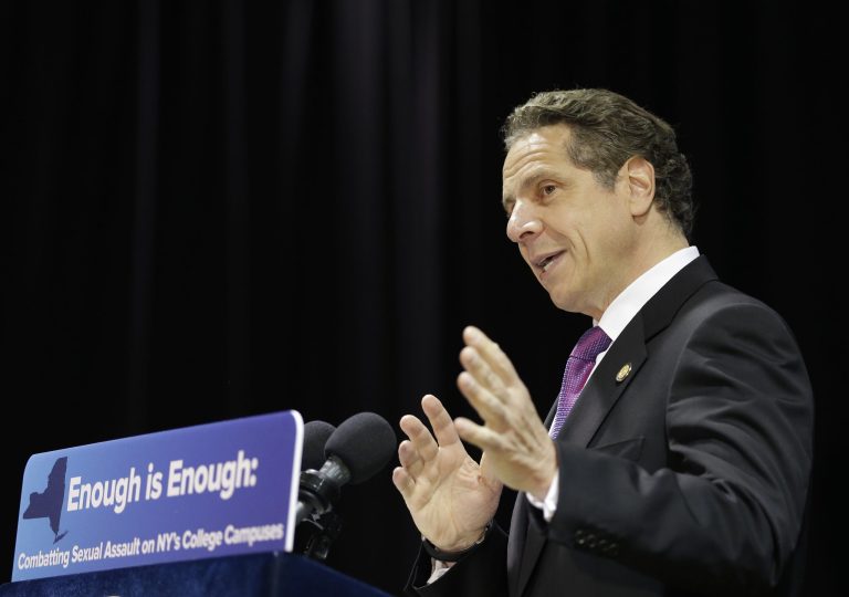 "I'm not going to let the campuses cover it up anymore," Gov. Andrew Cuomo said on his proposal for ending campus sexual assaults. (AP Photo)Â 