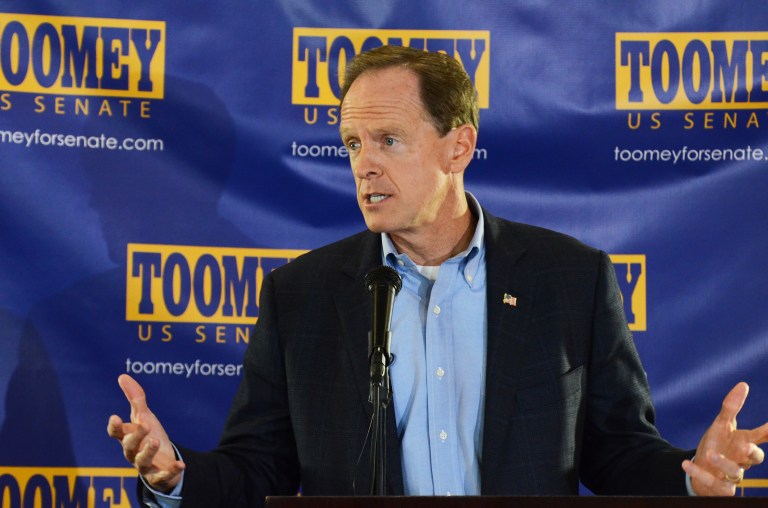 Since Donald Trump became the presumptive nominee, Sen. Pat Toomey hasn't attended any of the four events Trump held in the state. (AP Photo/Marc Levy)