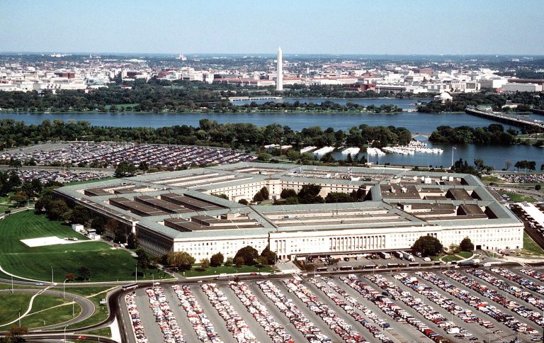 The Pentagon building is seen in this aerial photo. (U.S. Air Force/Getty Images)