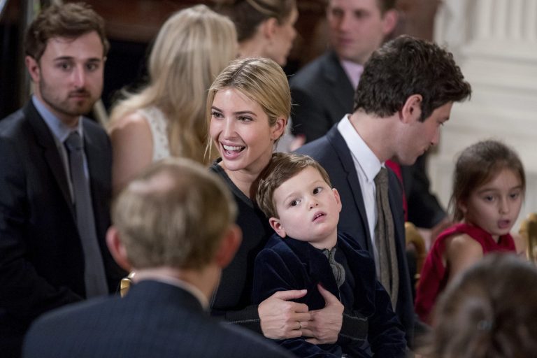 Amazon lists Ivanka Trump's Eau de Parfum Spray for Women as its top bestseller among women's perfumes. (AP Photo/Andrew Harnik)