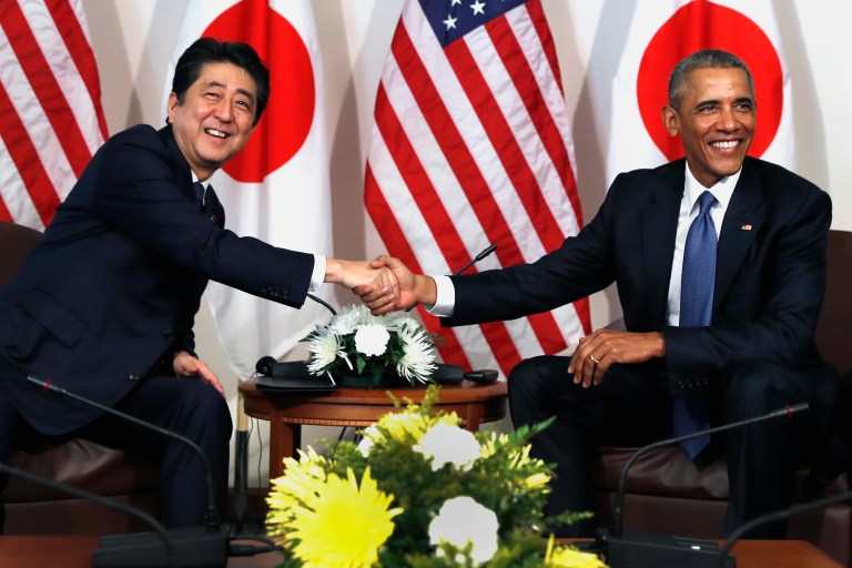 Japanese Prime Minister Shinzo Abe Tuesday offered his 
