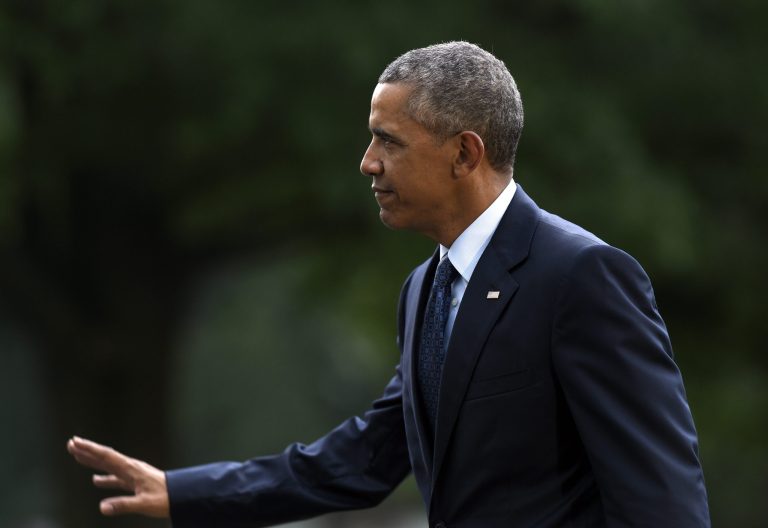President Barack Obama on the South Lawn of the White House (AP Photo/Susan Walsh)