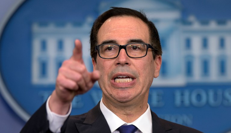 The economic growth spurred by the plan would lead to lower deficits even though trillions of dollars of taxes would be cut, the treasury secretary said. (AP Photo/Susan Walsh, File)
