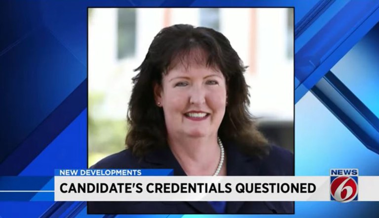 Elizabeth McCarthy, a former Democratic candidate in Florida, is seen.