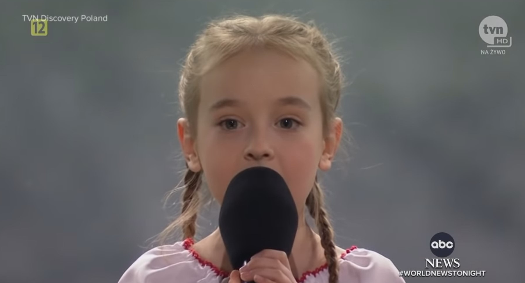 WATCH: Viral Ukrainian singer sings country’s national anthem on TV