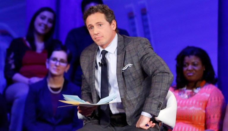 CNN anchor Chris Cuomo apologized Wednesday for forgetting the last name of White House principal deputy press secretary Raj Shah on air. (AP Photo/Patrick Semansky)