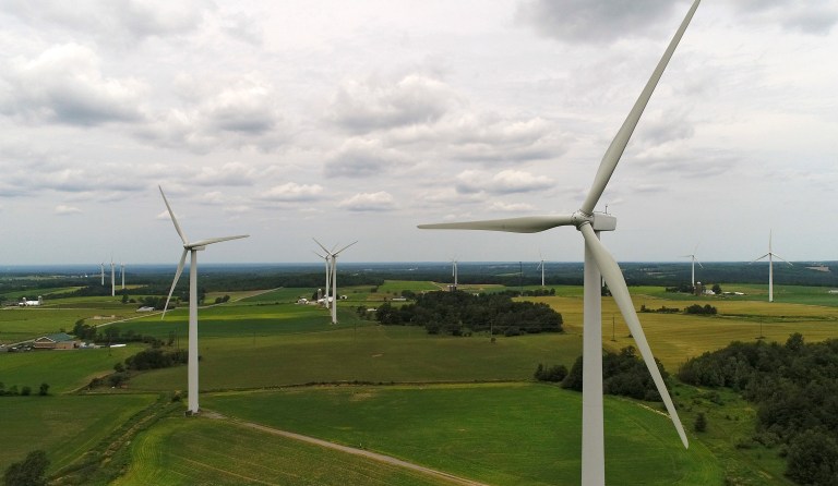 The wind industry says the proposal would disrupt investment planning because producers have been preparing for a phase-out of the tax credit over five years, as Congress agreed to in a bipartisan 2015 agreement. (AP Photo/Julie Jacobson)