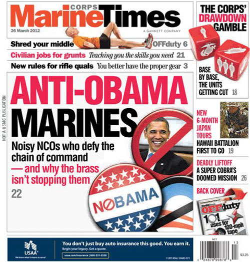 Paper: Marines down on Obama