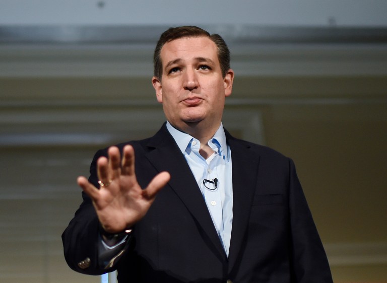 Republican presidential candidate Sen. Ted Cruz has sent a letter to Secretary of State John Kerry demanding the closure of the Palestinian Liberation Organization's office in Washington, D.C. (AP Photo/Rainier Ehrhardt)