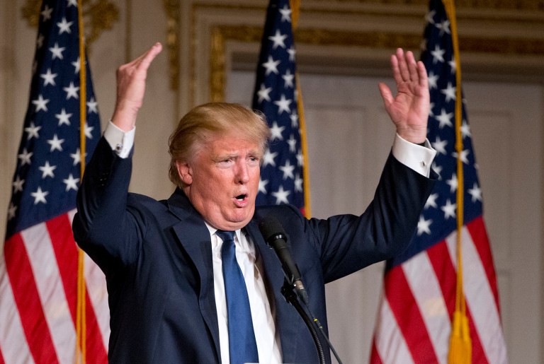 The poll showed 83 percent of Republicans approve of the job Trump is doing while 91 percent of Democrats disapprove. Among independents, 38 percent of people approve of Trump's time in office so far. (AP Photo/Wilfredo Lee)